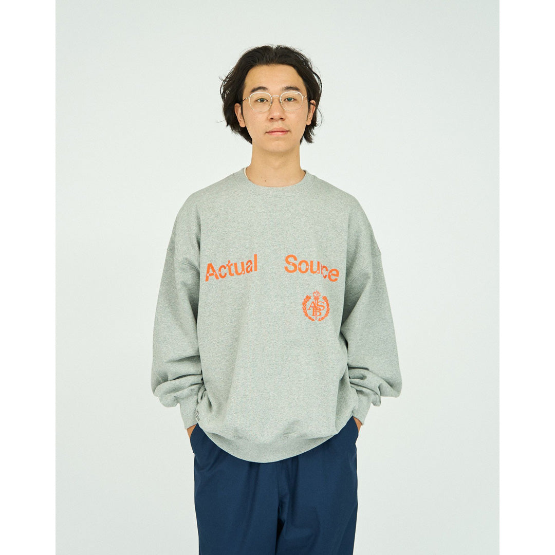 AS×FS LIGHT OZ CREW NECK SWEAT “COLLEGE”