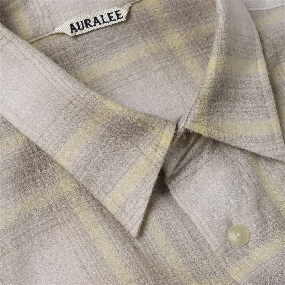 AIRY WOOL CHECK SHIRT