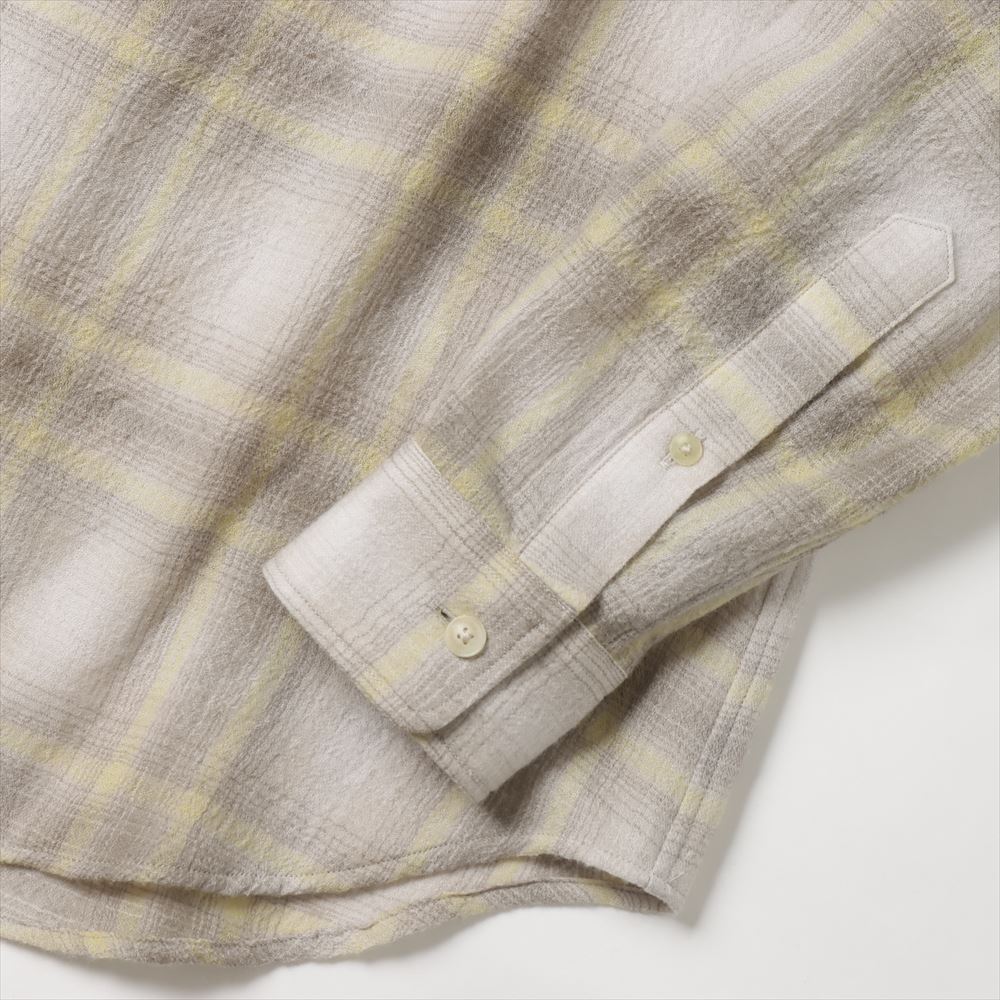 AIRY WOOL CHECK SHIRT