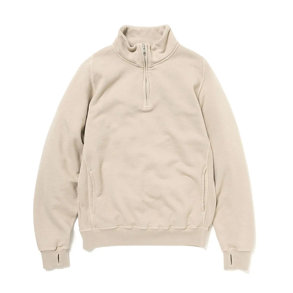 MARINER HALF ZIP PULLOVER COTTON SWEAT OVERDYED