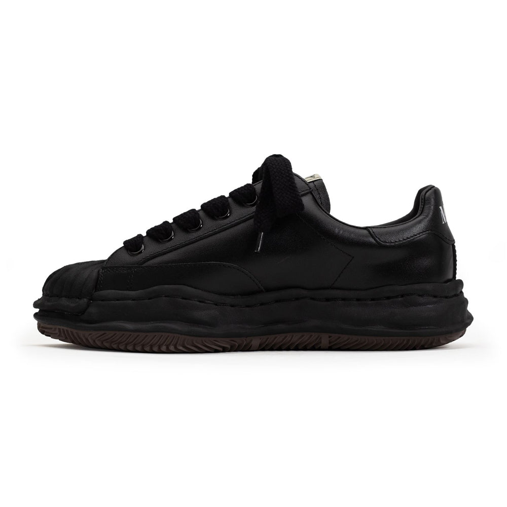 (BLAKEY) OG Sole Leather Low-top Sneaker BLACKxBLACK