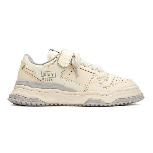 (KEITH) OG Sole Leather Low-top Sneaker WHITE