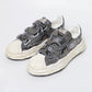 (BLAKEY) OG Sole Printed Python Leather Low-top Velcro Sneaker GRAY