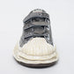 (BLAKEY) OG Sole Printed Python Leather Low-top Velcro Sneaker GRAY