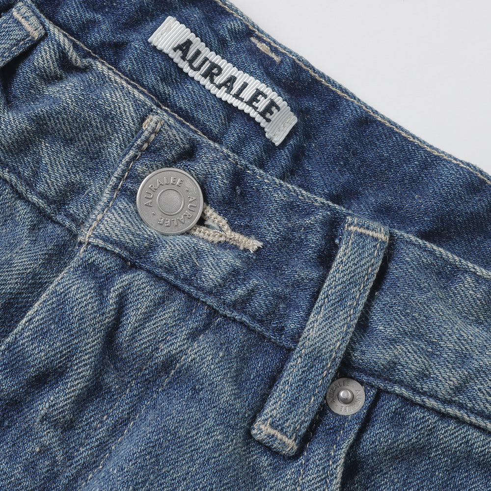 AURALEE(オーラリー)】 SELVEDGE FADED LIGHT DENIM PANTS (A23AP02DE