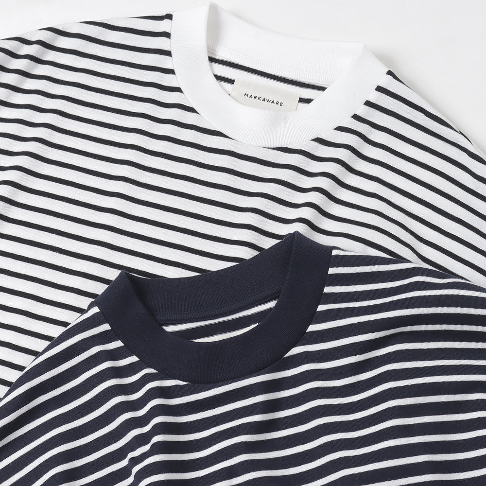 MARKAWARE(マーカウェア) - BOX Tee S/S ORGANIC COTTON BORDER (A23B