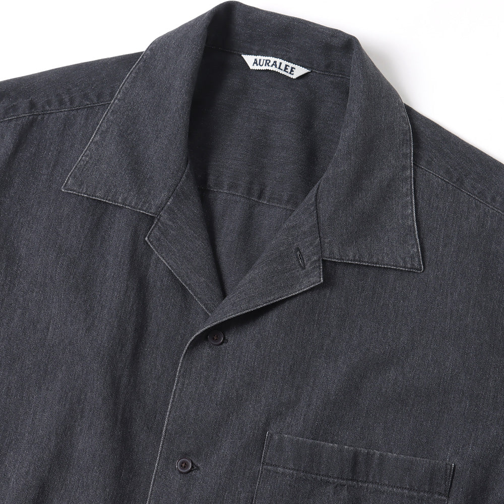 SELVEDGE SUPER LIGHT DENIM HALF SLEEVED SHIRT