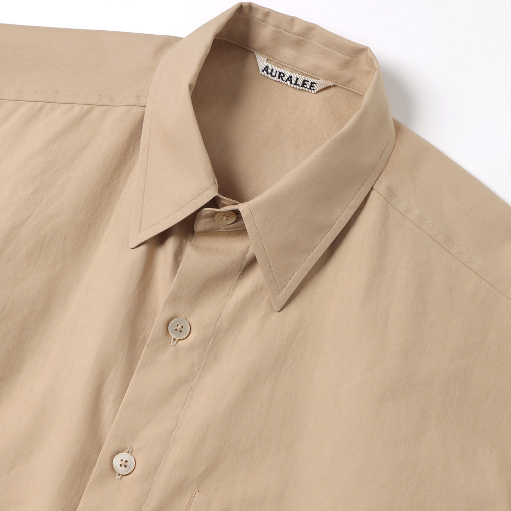 AURALEE) WASHED FINX TWILL BIG HALF SLEEVED SHIRT (A24SS03TN) | AURALEE /  シャツ (MEN) | AURALEE正規取扱店DIVERSE