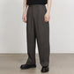 CLASSIC FIT DOUBLE PLEATED TROUSERS ORGANIC VOILE YARN TWILL