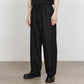 WIDE TRACK PANTS BRATAC SILK x ORGANIC WOOL TAFFETA