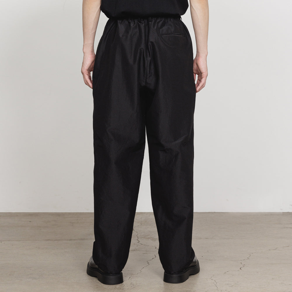 WIDE TRACK PANTS BRATAC SILK x ORGANIC WOOL TAFFETA