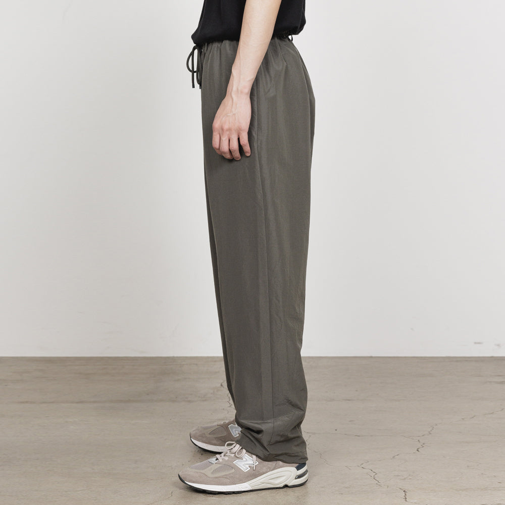 WIDE TRACK PANTS BRATAC SILK x ORGANIC WOOL TAFFETA