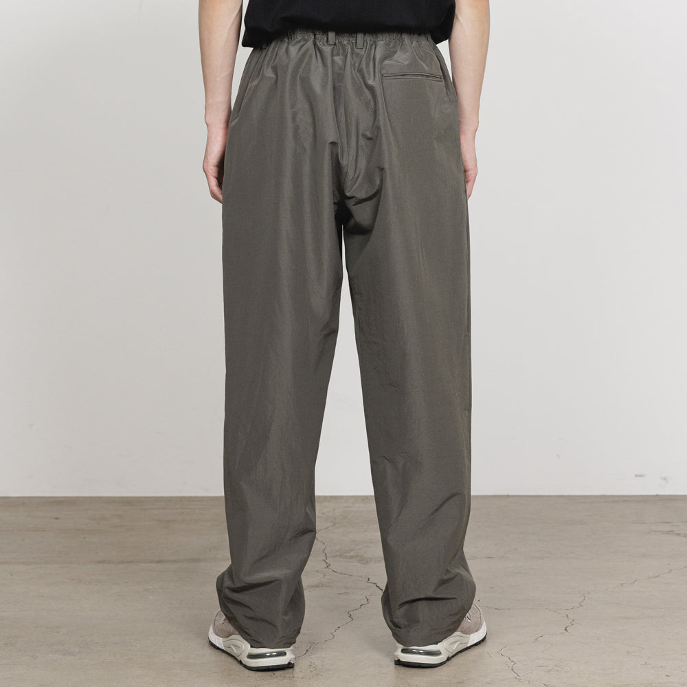 WIDE TRACK PANTS BRATAC SILK x ORGANIC WOOL TAFFETA