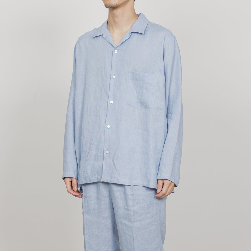 COMFORT FIT OPEN COLLAR SHIRT HEMP