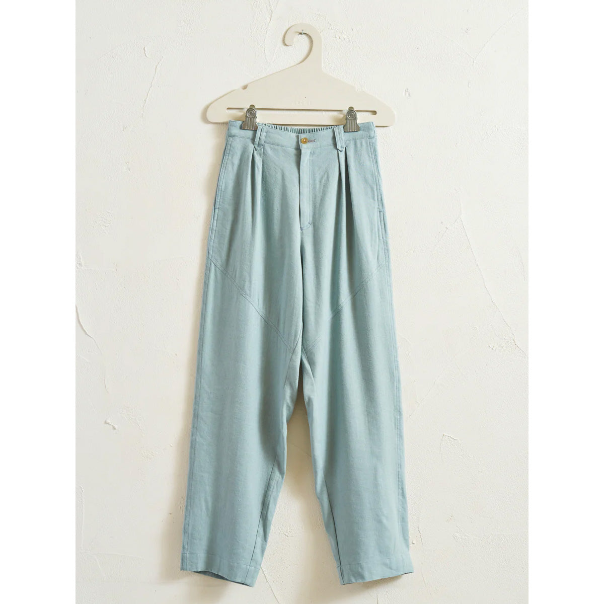 SILK NEP TAPERED PANTS