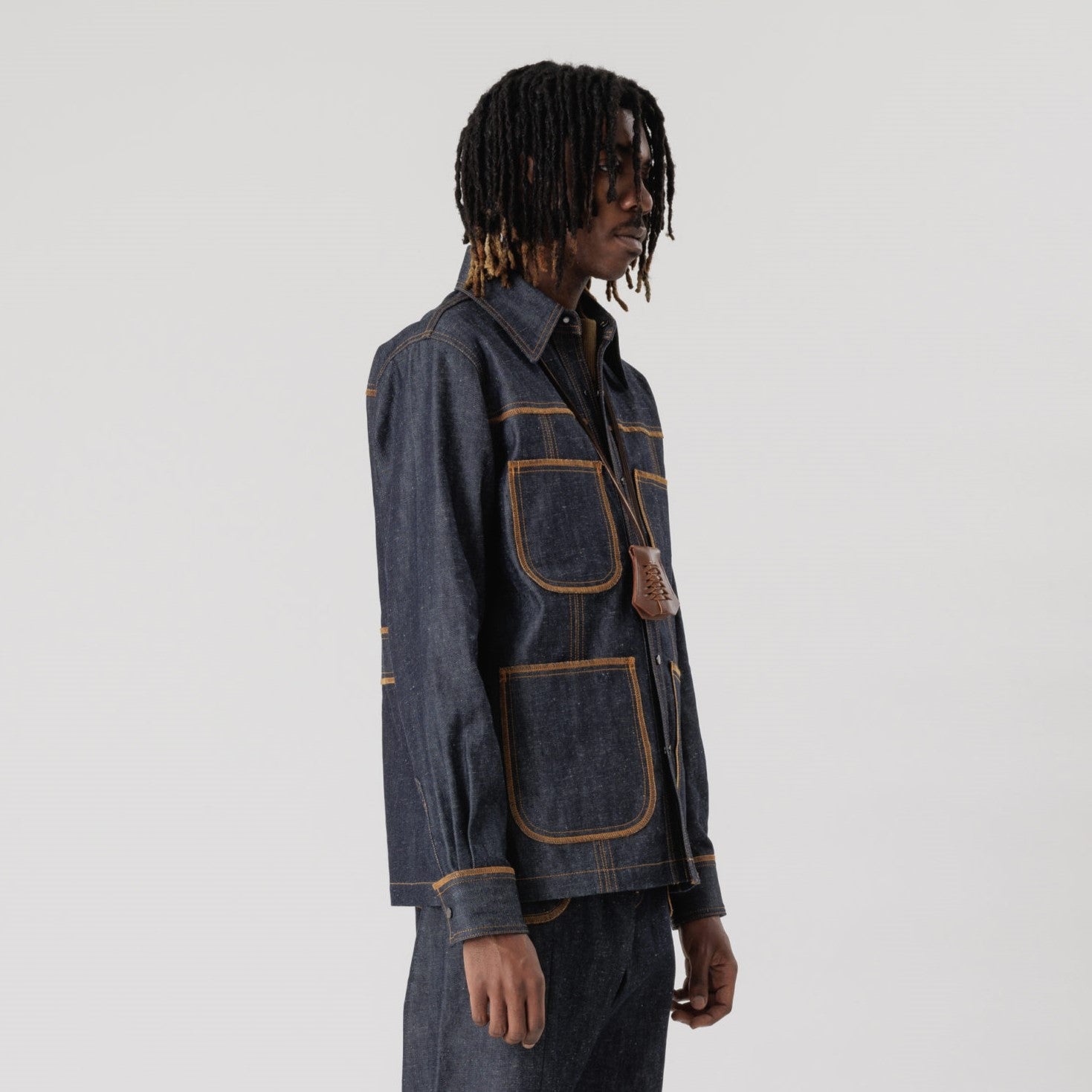 Sasquatchfabrix.(サスクワァッチファブリックス)DENIM BUSH SHIRT