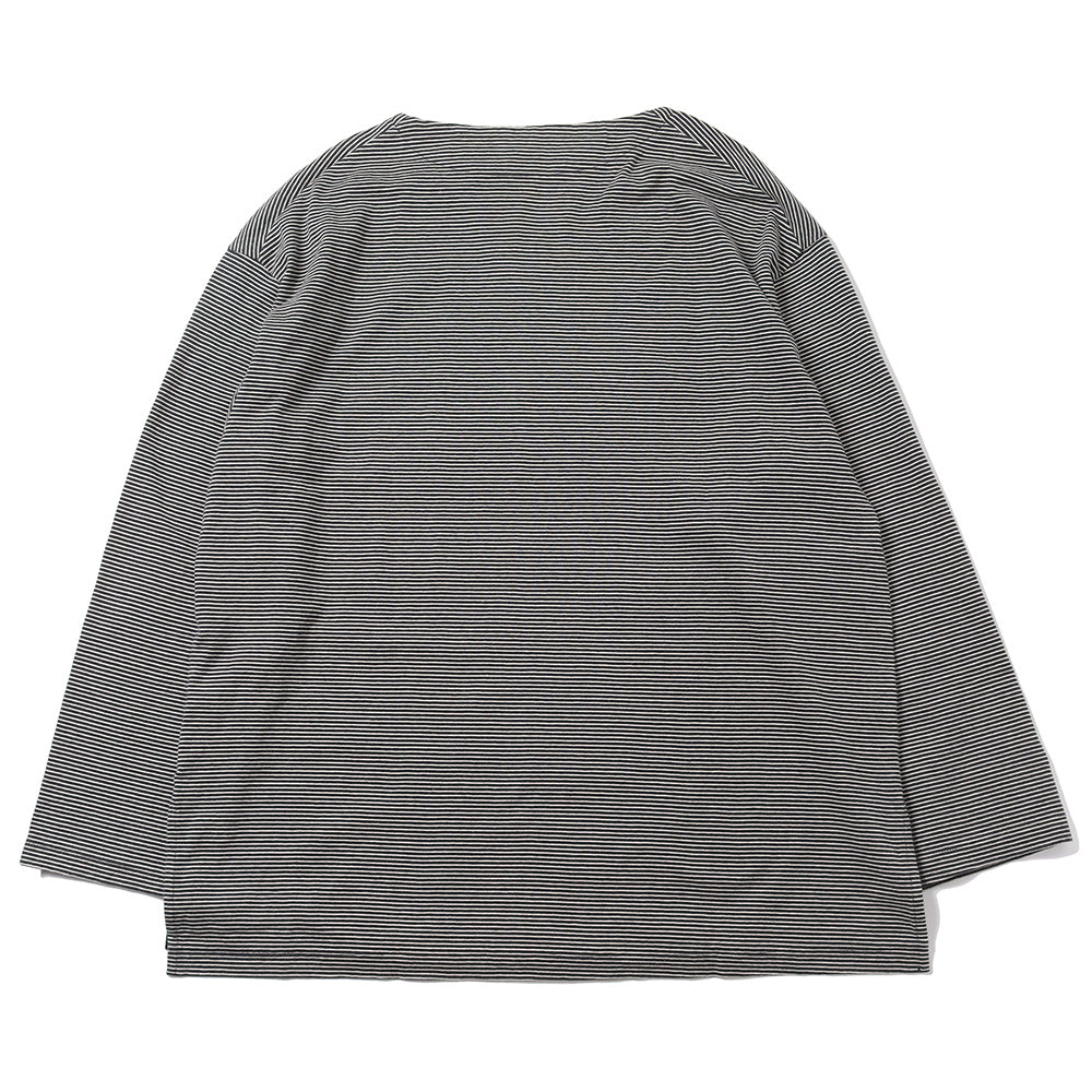 blurhms (ブラームス)】C/NAPP Border Boat-neck Tee (BHS23F032