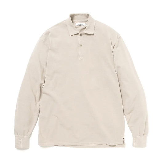 OFFICER L/S POLO SHIRT COTTON PIQUE OVERDYED