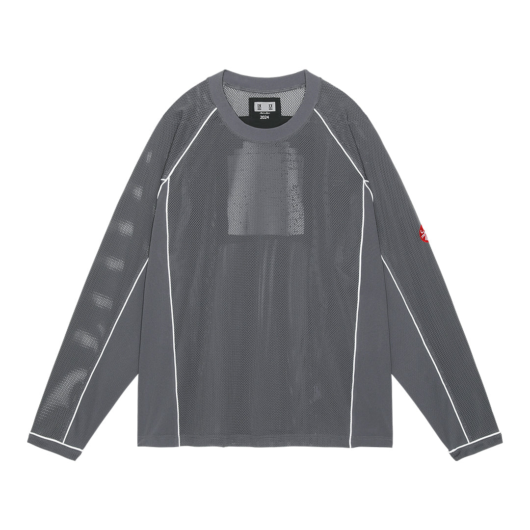 MESH RAGLAN COLOUR LONG SLEEVE T