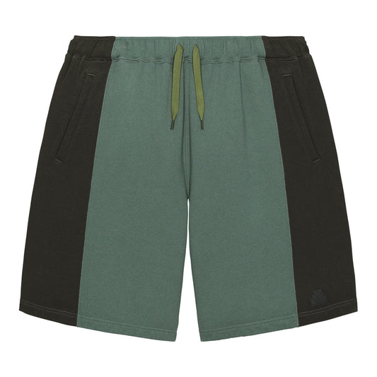 PANELED TWO TONE JOG SHORTS