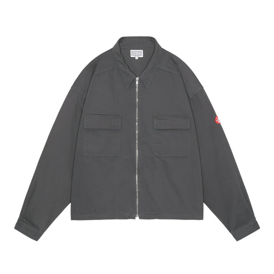 PATCHED ZIP SHORT SHIRT JACKET