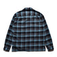 C.R Flow Ombre Check Open Collar L/S SH