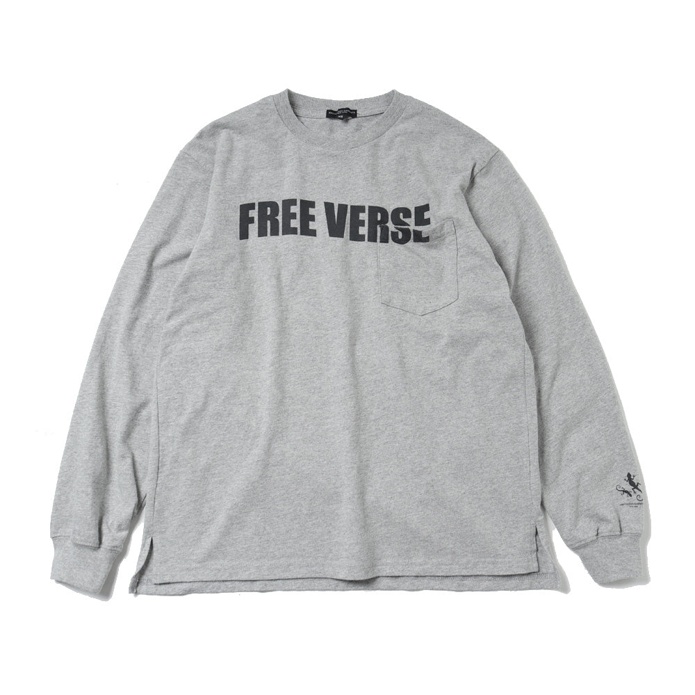 Printed Cross Crew Neck L/S T-shirt - Free Verse