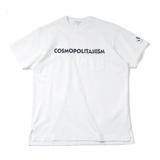 Printed Cross Crew Neck T-shirt - Cosmopolitanism