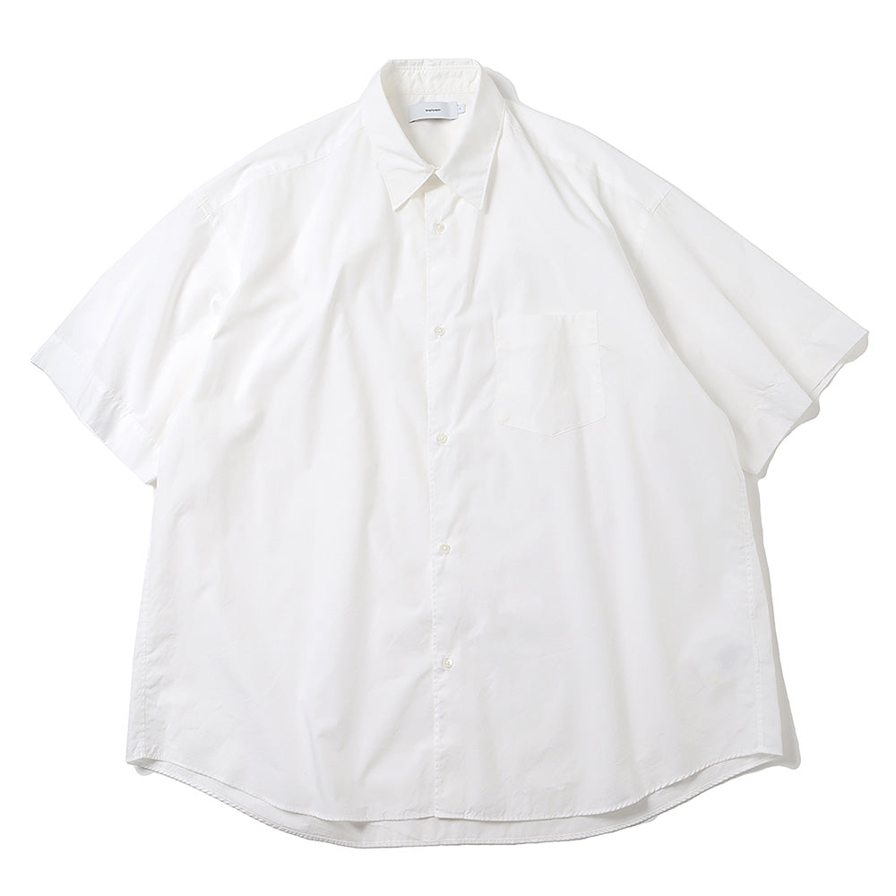 Graphpaper) Broad S/S Oversized Regular Collar Shirt (GM232-50003B ...