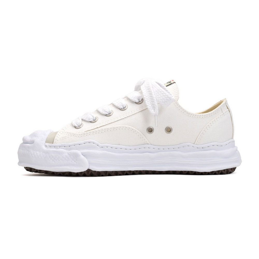 HANK) OG Sole Canvas Low-top Sneaker (A05FW702-WHITE) | Maison 