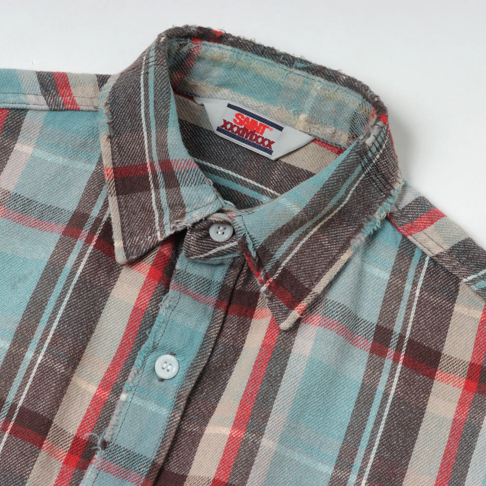 FLANNEL SHIRT CHECK BLUE