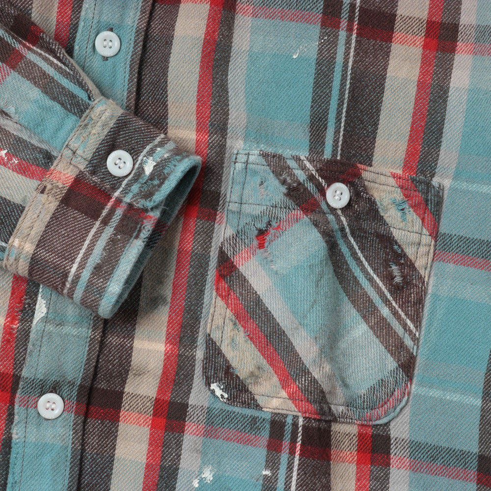 FLANNEL SHIRT CHECK BLUE