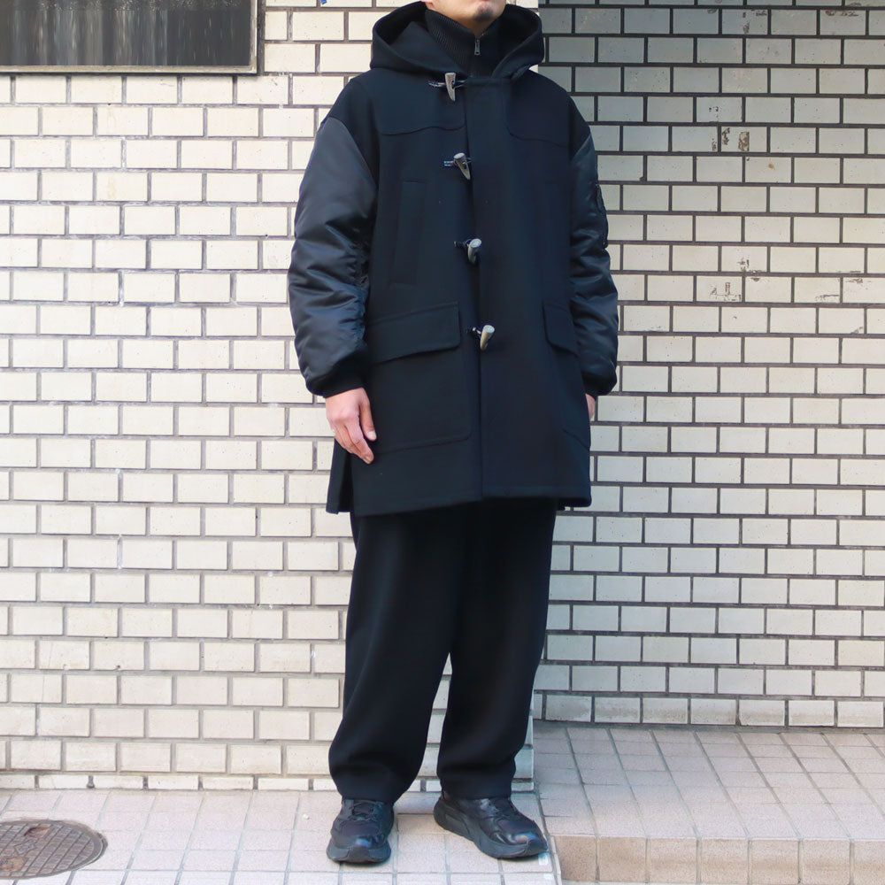 DUFFLE COAT ORGANIC WOOL MELTON