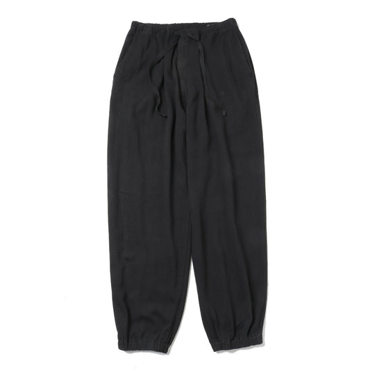 Silk napped drawstring trousers