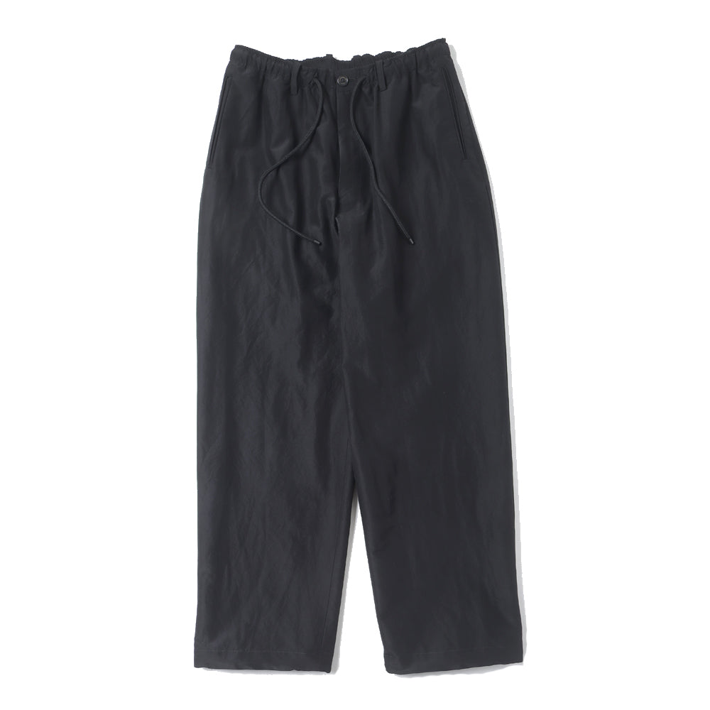 WIDE TRACK PANTS BRATAC SILK x ORGANIC WOOL TAFFETA