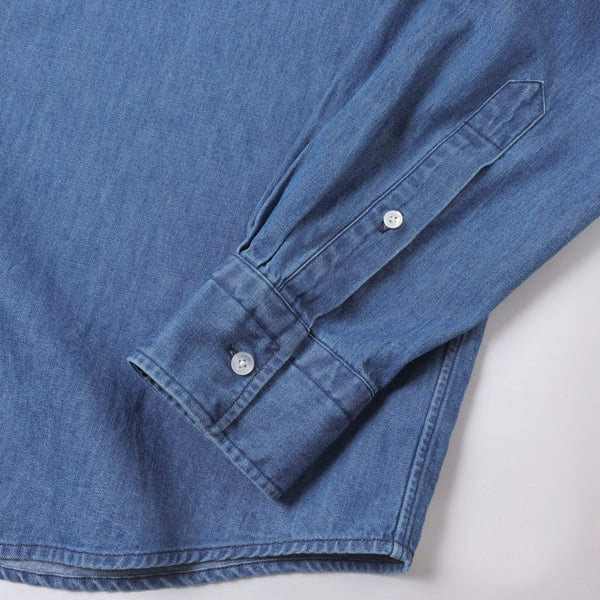 A.PRESSE (ア プレッセ) Washed Denim Shirt 23AAP-02-08H (23AAP-02