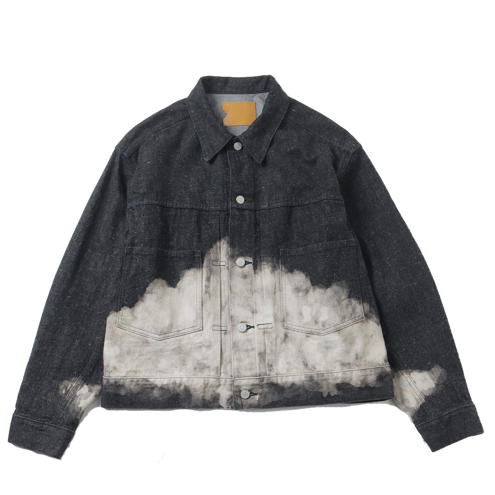 KIMONO DENIM JACKET (CLOUDY BLEACHING)