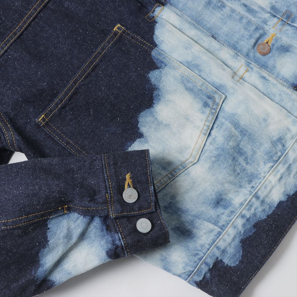 KIMONO DENIM JACKET (CLOUDY BLEACHING)