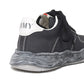 (WAYNE) OG Sole Canvas Garment dye Low-top Sneaker BLACKxBLACK