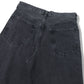 WIDE LEG JEANS ORGANIC COTTON 13.5oz SELVEDGE DENIM (FADED BLACK)