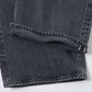 WIDE LEG JEANS ORGANIC COTTON 13.5oz SELVEDGE DENIM (FADED BLACK)