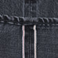 WIDE LEG JEANS ORGANIC COTTON 13.5oz SELVEDGE DENIM (FADED BLACK)