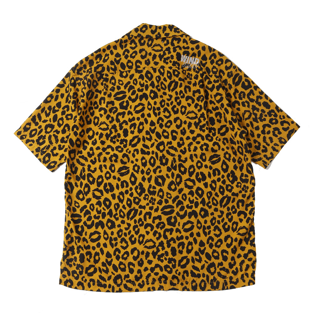 WDS × MINEDENIM Lips Leopard Print Open Collar SH