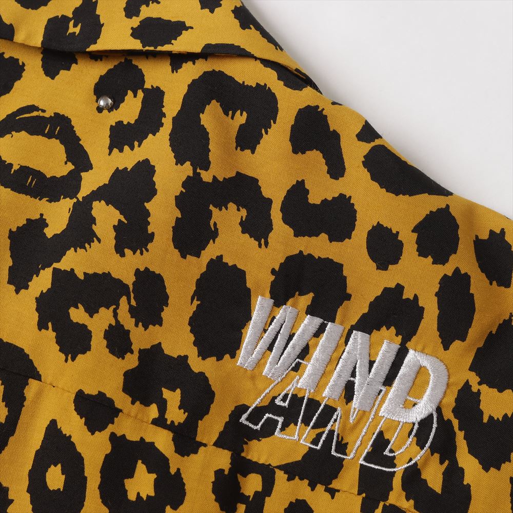 WDS × MINEDENIM Lips Leopard Print Open Collar SH