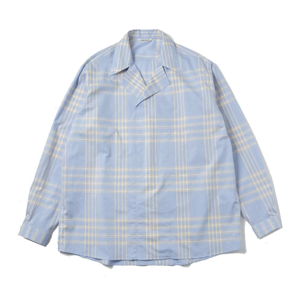 WASHED FINX TYPEWRITER CHECK P/O SHIRT