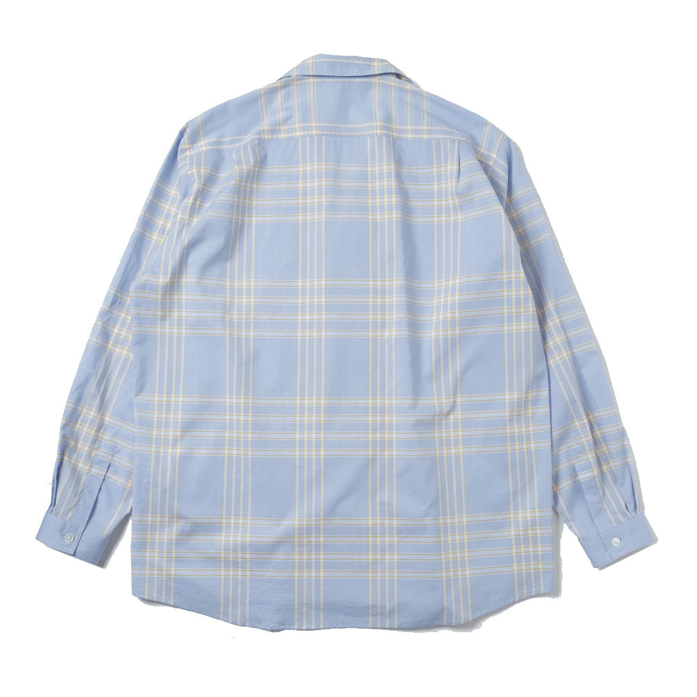 WASHED FINX TYPEWRITER CHECK P/O SHIRT