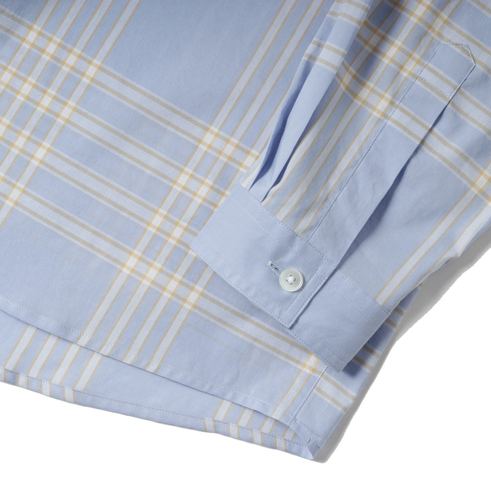 WASHED FINX TYPEWRITER CHECK P/O SHIRT