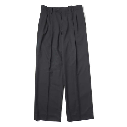 SUPER FINE TROPICAL WOOL TWO-TUCK SLACKS