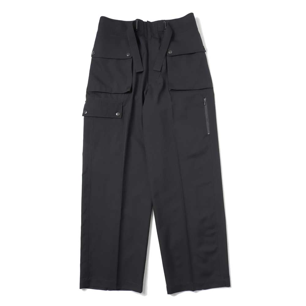 WOOL HERRINGBONE CARGO PANTS