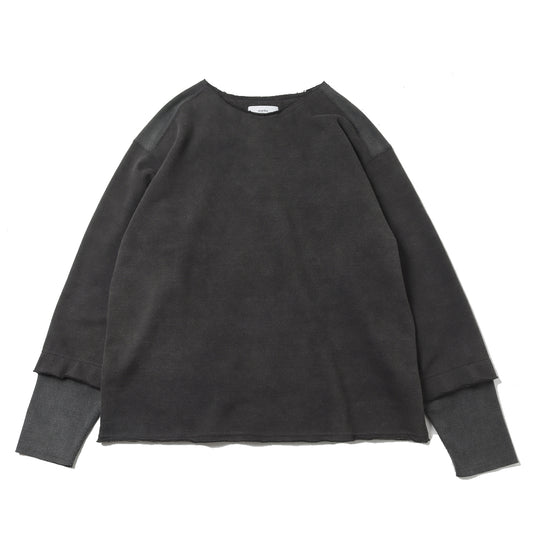 LAYERED TEE RECYCLE SUVIN ORAGNIC COTTON FLEECE